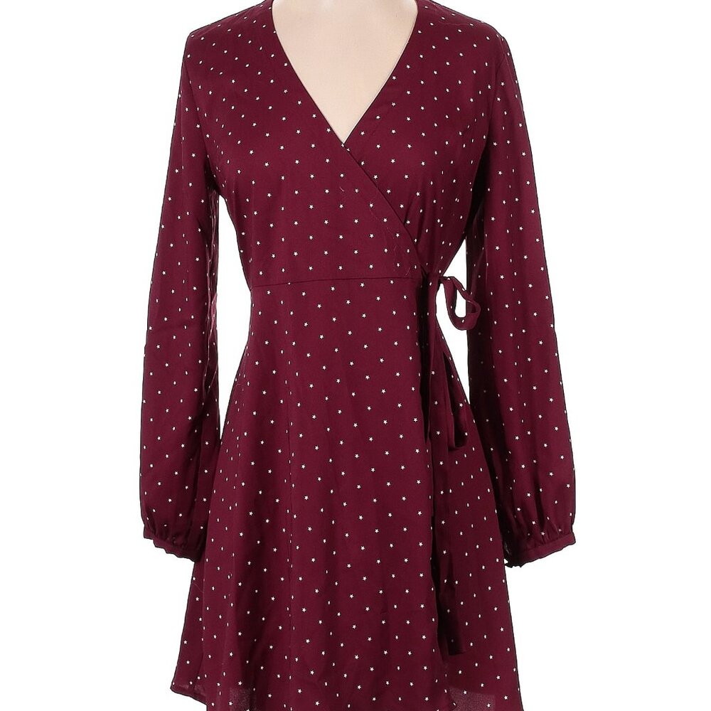 LOFT Women's Burgundy Star Dress